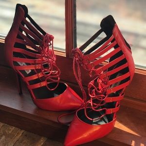 Red Steve Madden heels